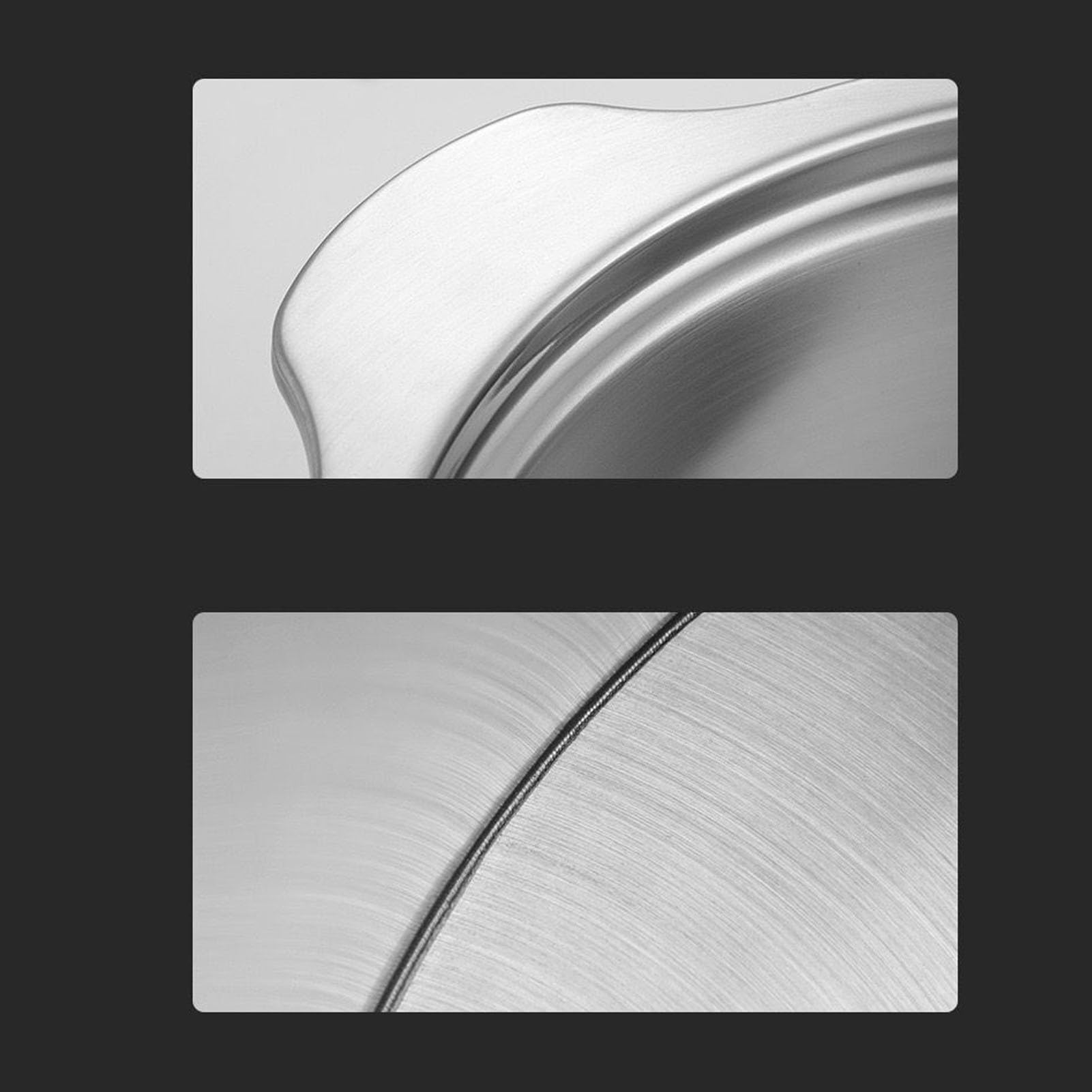 Pentola calda in acciaio inox, doppio sapore, manici antiscottatura, distribuzione uniforme del calore, 30 cm, compatibile con fornelli a gas, design profondo, perfetta per pasti in famiglia