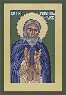 Trinity Stores Wood Plaque - 3½x5 St. Herman of Alaska by Br. Robert Lentz, OFM
