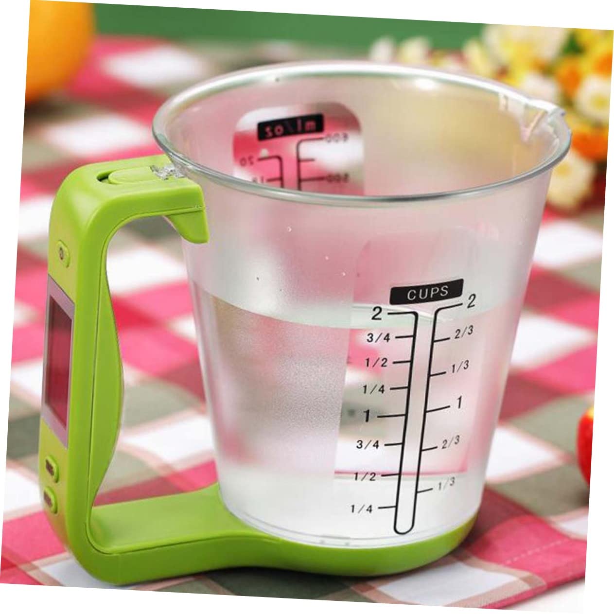Tasse à Mesurer Numérique Multifonction 1000 g Précision 1 g Pc Et Abs Écran Lcd Vert Clair Cuisine Et Préparation Alimentaire