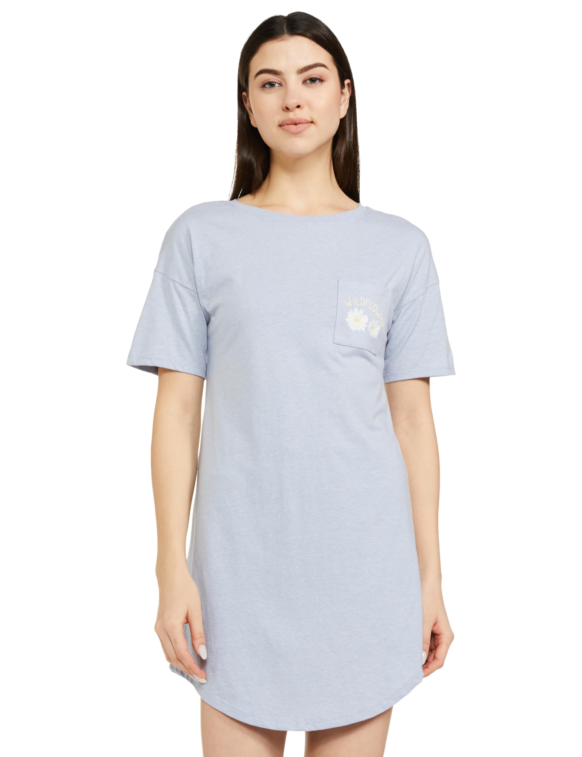 Marks & SpencerWomen's Cotton Knee Length Western Regular Night Shirt