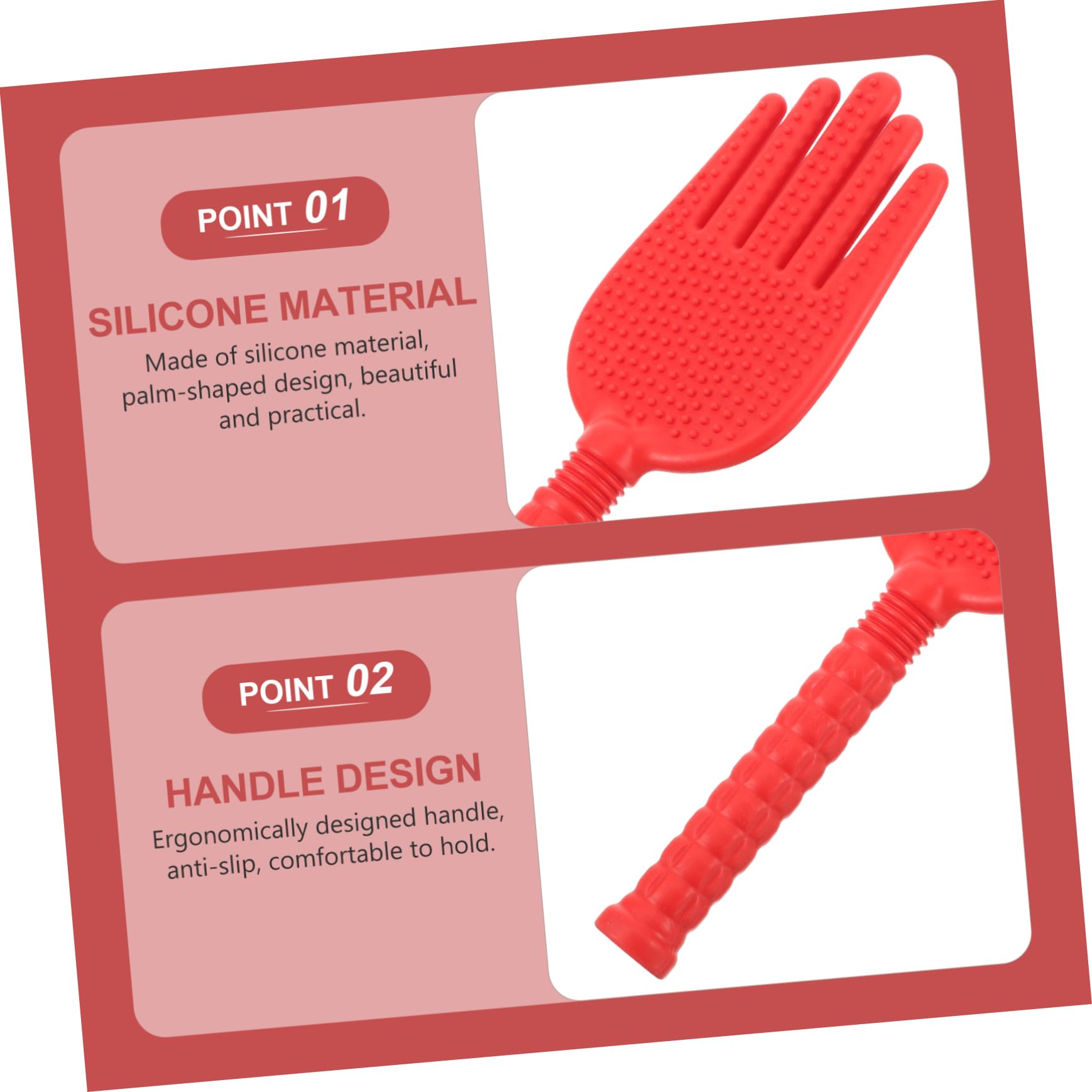VALICLUD 4 Teiliges Fünf Finger Massagegerät Shot Bob Massagegerät Tragbares Schulter Handmassagegerät Selbstmassagegerät Pat Tool Rückenmassage Pat Massagehammer