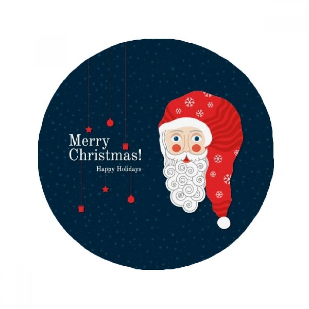 Tapis antidérapant Noël Père Noël rond 50cm absorbant et sécurisé pour maison