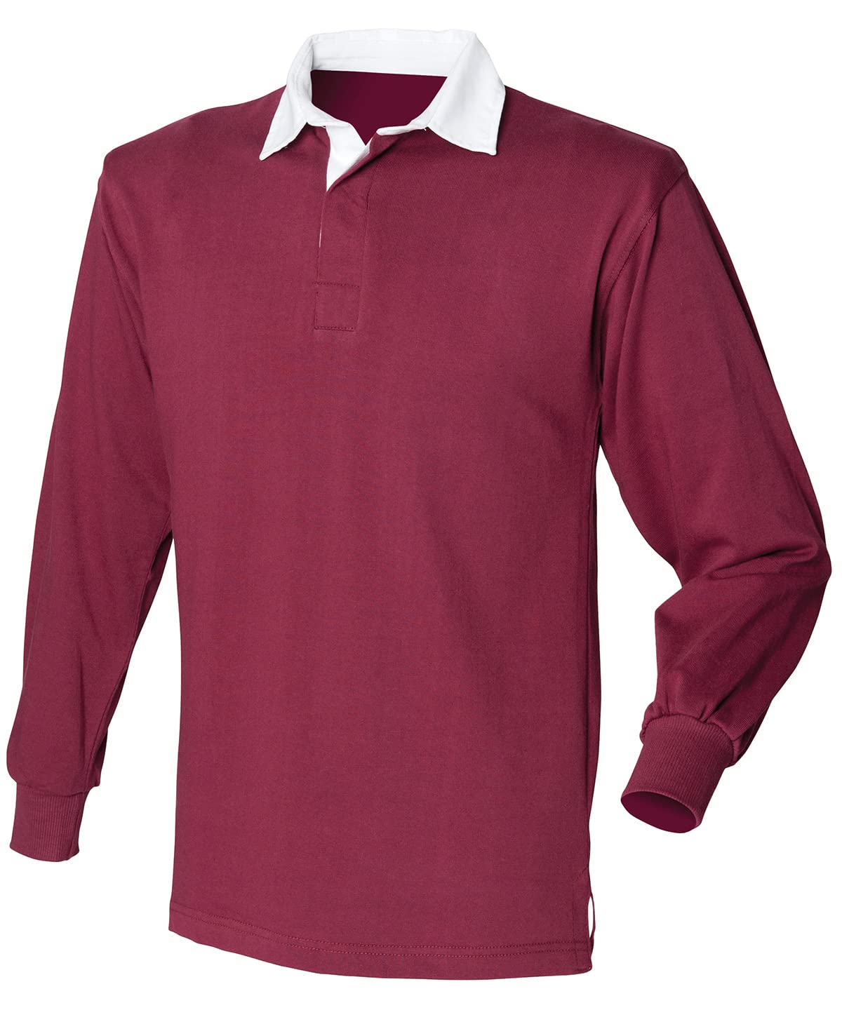 Front Row Long sleeve original rugby shirt Navy/Slate collar S