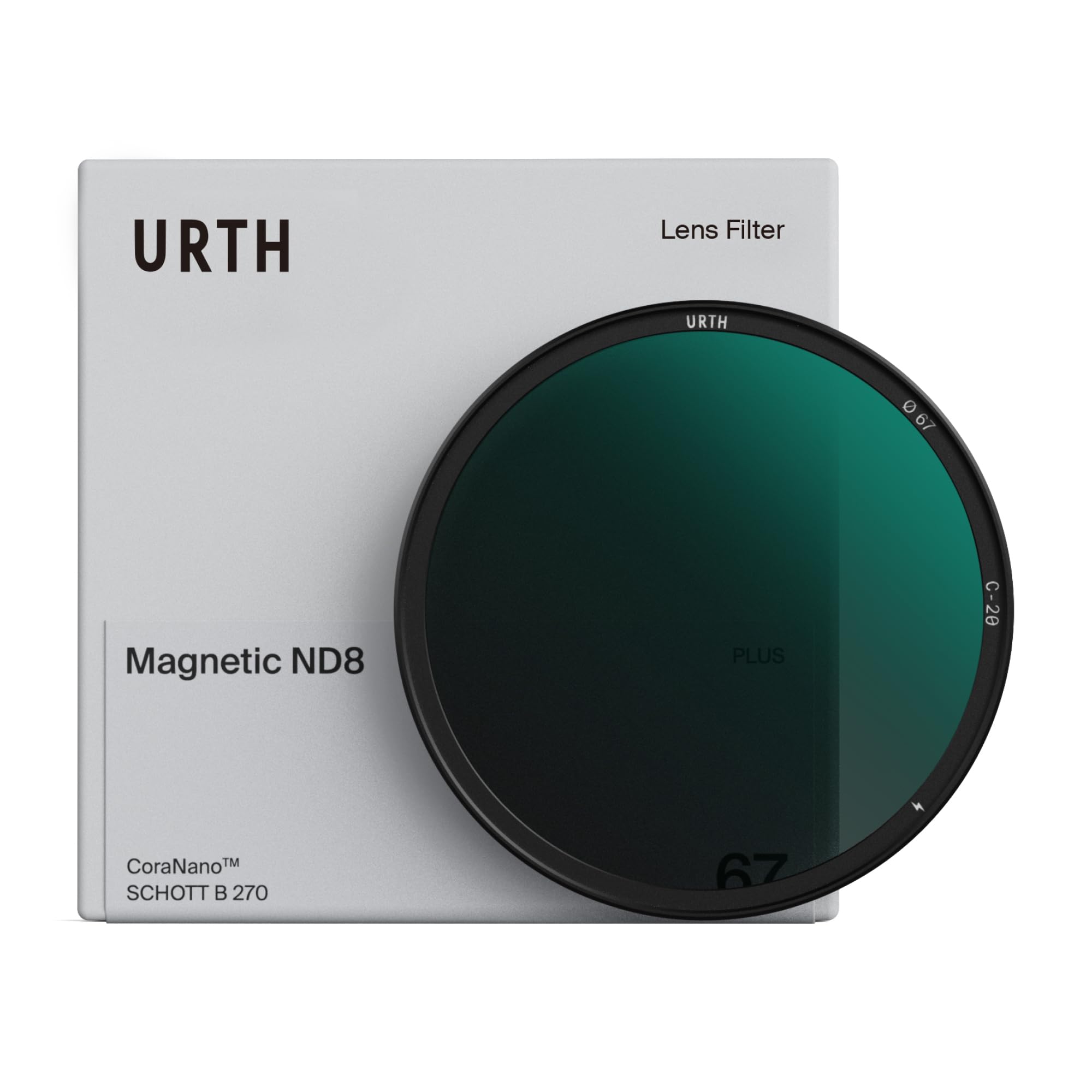 Urth 58 mm Filtro Magnetico ND8 (3 Stop) (Plus) — 20 strati Nano, profilo Ultra sottile, densità Neutra, controllo Dell’esposizione per obiettivi