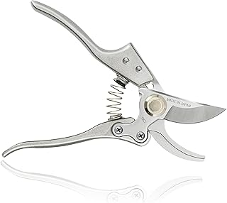TONMA [Made in Japan] Pruning Shears 8 Inch Professional Bypass Garden Scissors Secateurs, Premium Quality Japanese Gardening Tools Plant Hand Pruner Garden Clippers with Ergonomic Handle