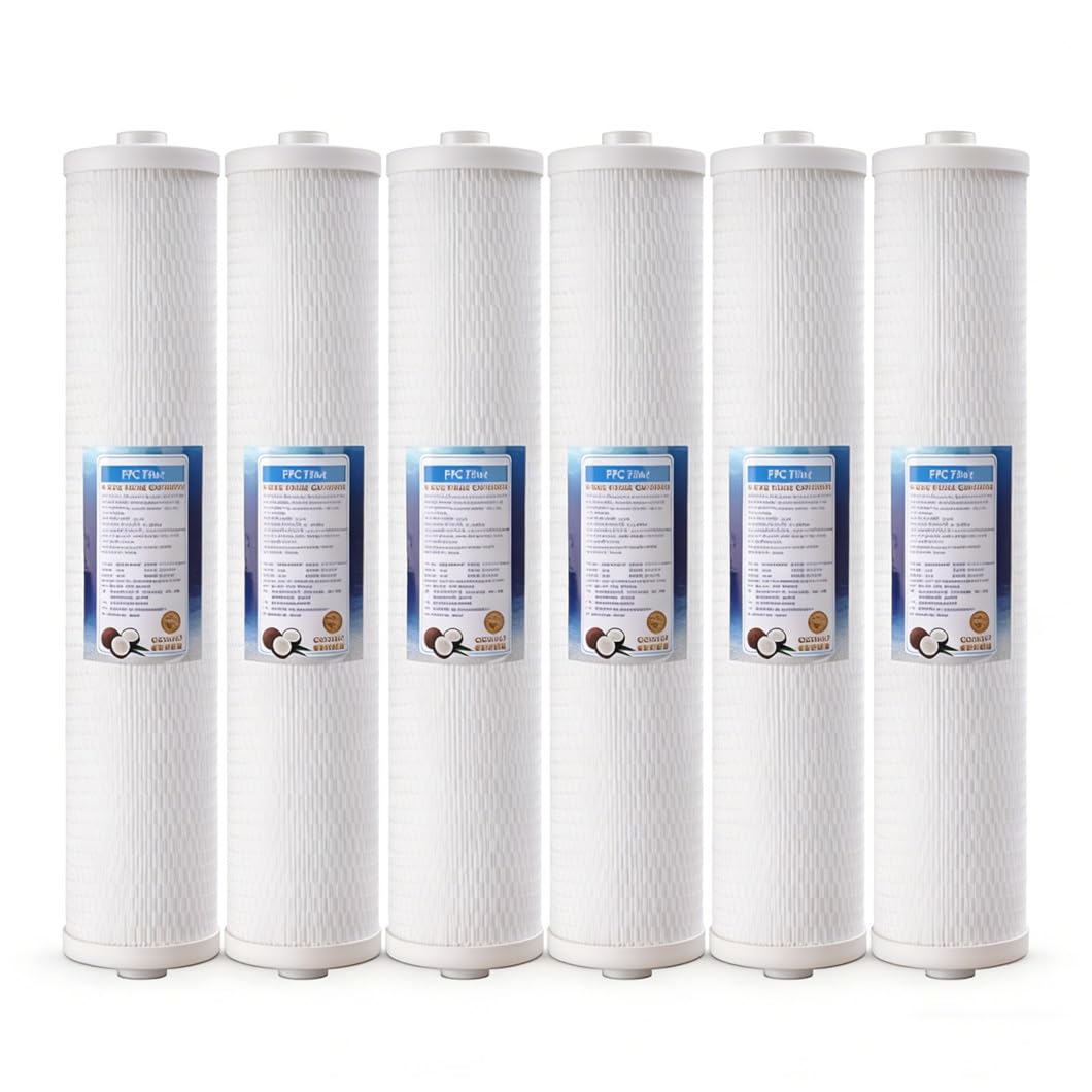 Filtre FPC 5 microns plissé lot de 6 pour éliminer les sédiments de l'eau potable