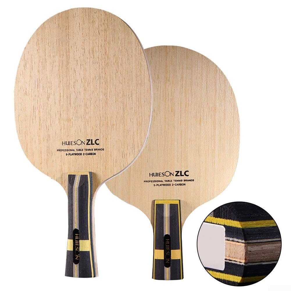 DAZZLEEX Bate de tenis de mesa de madera para entrenamiento profesional, pala de tenis de mesa, bate de para ping pong profesional para entrenamiento de tenis de mesa (mango largo), 2002632123