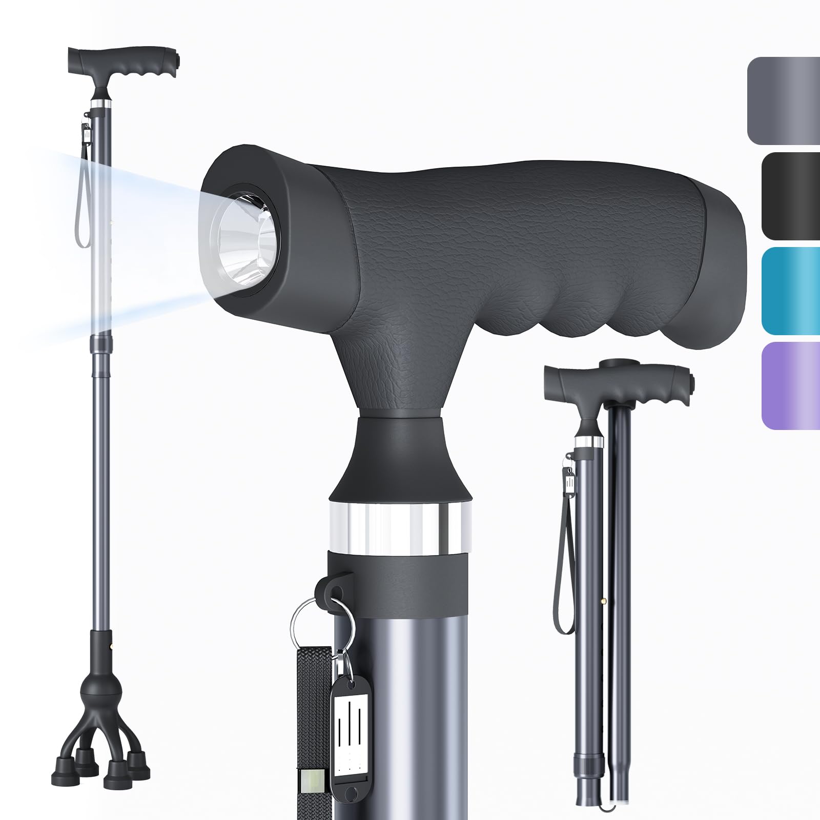 noerishia LED Walking Cane