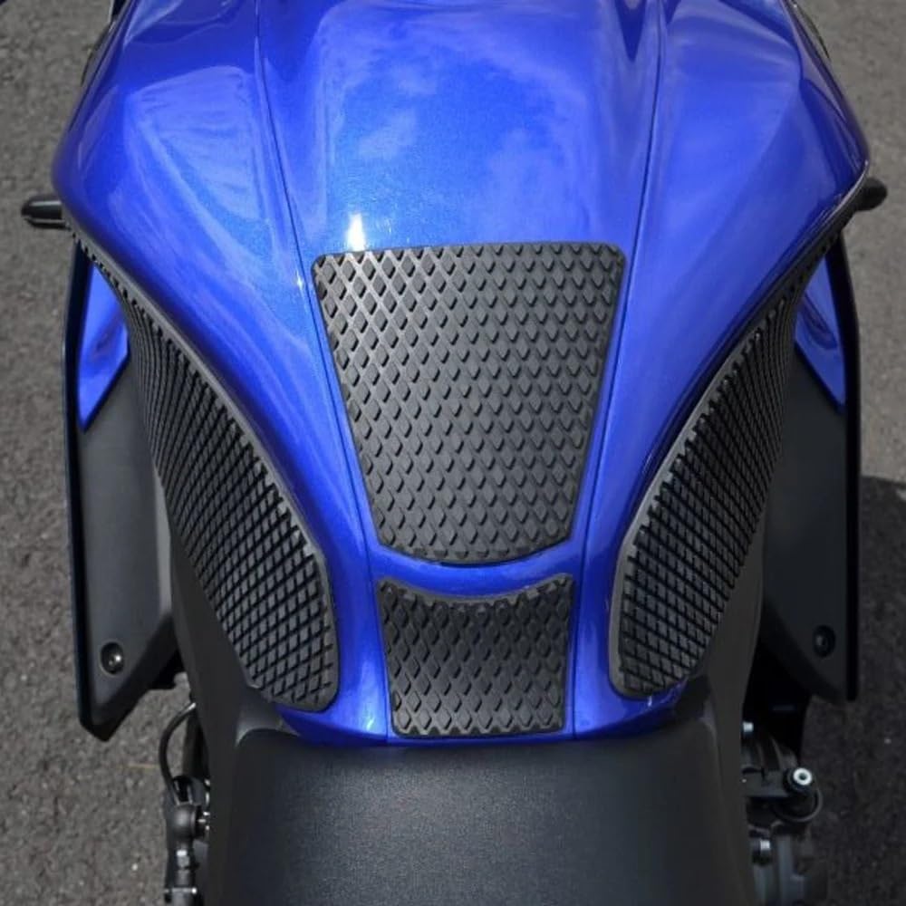 Motorcycle Tank Grips / Protection Decals For Yamaha YZF-R7 (2022) - Fuel Tank Traction Pads, Epoxy Resin