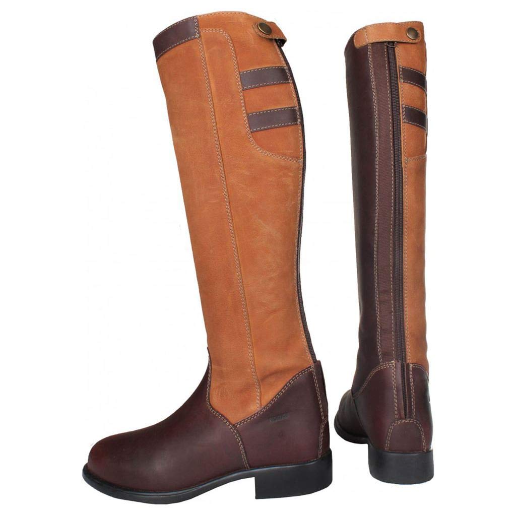 Unisex długie buty jeździeckie – buty zimowe dla dorosłych, outdoorowe, z zapięciem na zamek błyskawiczny, obuwie do jazdy konnej dla mężczyzn i kobiet, odpowiednie do pokazów deszczowych, skoków,