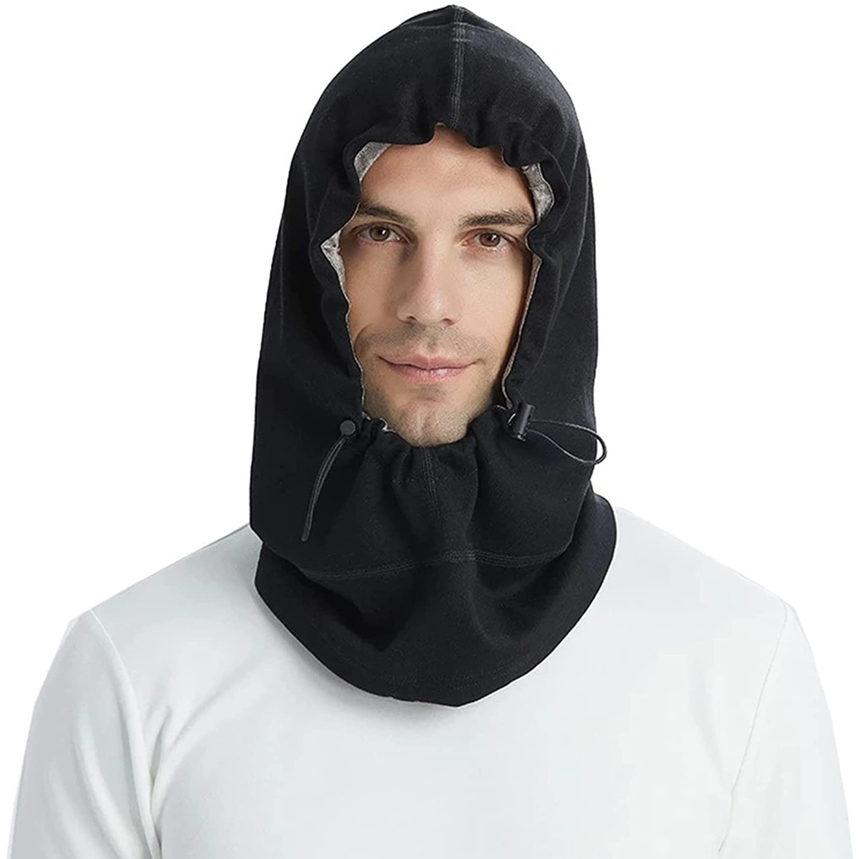 Men's EMF Protection Hood Cap, RF EMF Shielding, 5G Anti-Radiation, 100% Silver Fiber Hat, WiFi Radiation Protection