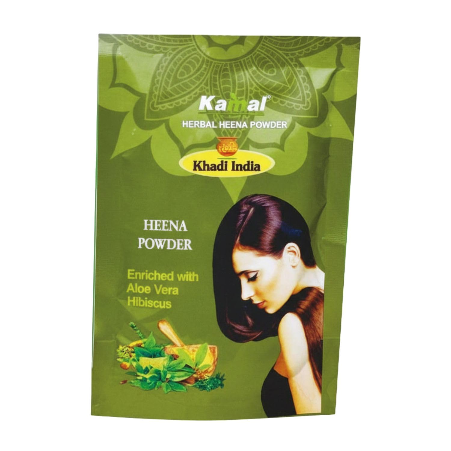 KAMAL HERBAL Khadi Henna Pouch (Pack of 7) | 100% Natural & Chemical-Free Herbal Mehendi | Nourishing Hair Color & Conditioner by KHYATI NATURALS-image-30
