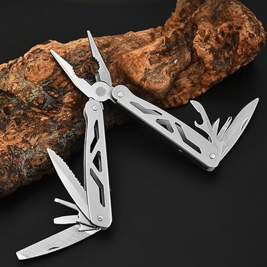 Multitool Plier, 11-in-1 Stainless Steel Pocket Multitool Pliers, Portable Camping Hiking Multi Tool, Gifts for Men, Dad, Husband