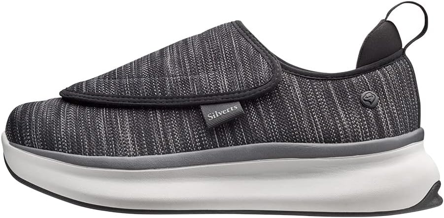 Silvert’s Adaptive Clothing & Footwear Men’s Extra Wide Comfort Shoes with Easy Touch Closures – Best Walking Shoes for Seniors