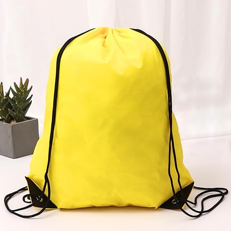 【260円】[PR] ドローストリングバックパック バルクストリングバッグ ナイロン 巾着バッグ