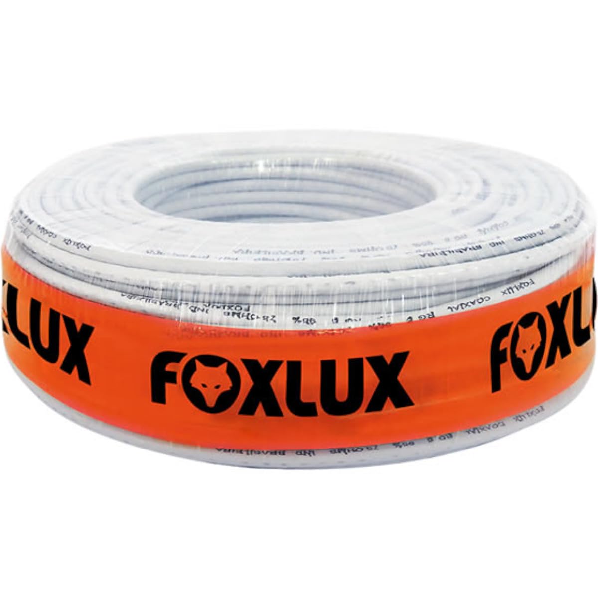 Foxlux Cabo Coaxial Rg 59 95%, Branco, 100 metros | Amazon.com.br