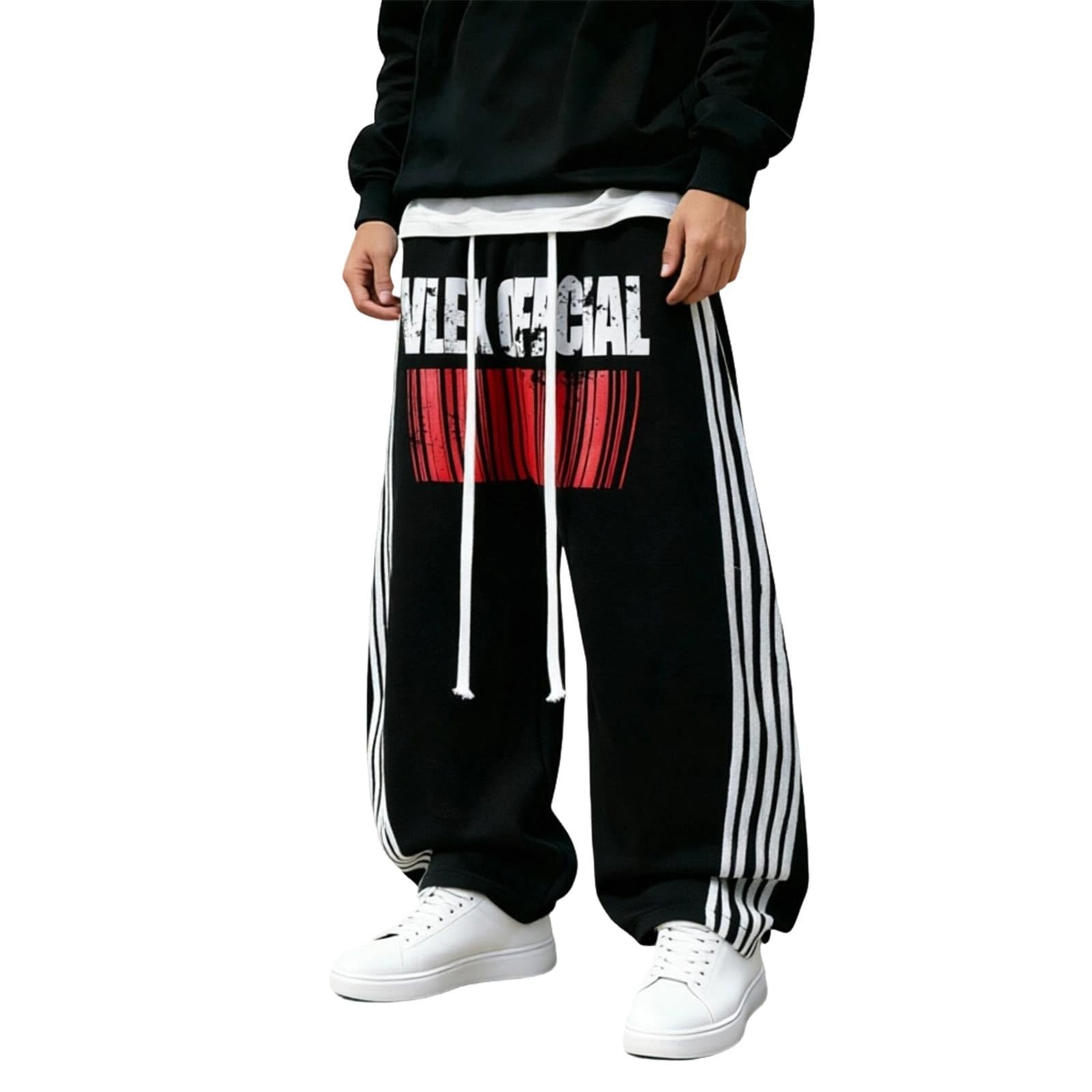 Pantaloni Casual da Streetwear con Stampa Tie-Dye a Blocchi di Colore Design Cargo a Gamba Larga per Una vestibilità Comoda Rilassata.