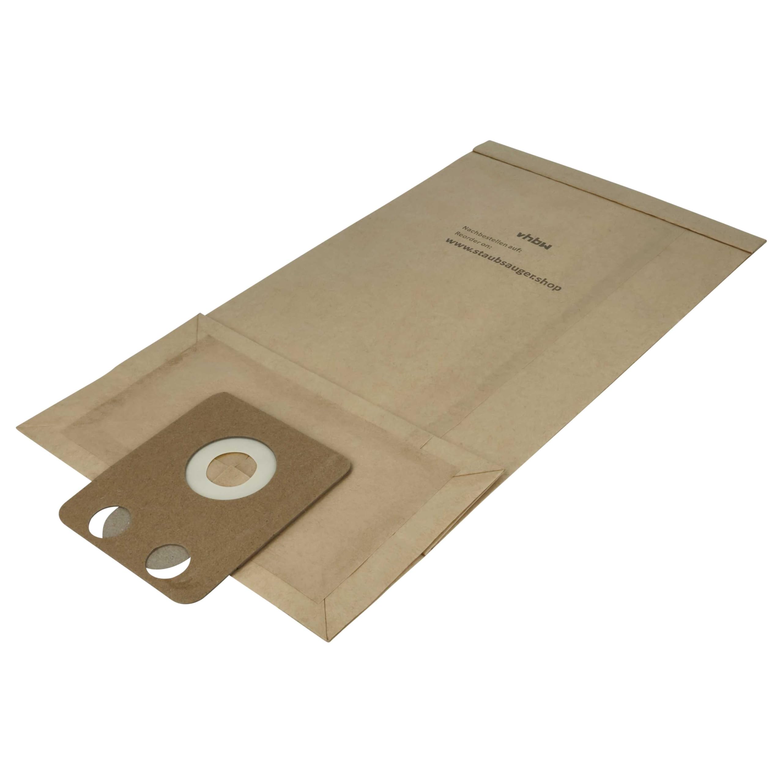 vhbw 100 worków do odkurzacza kompatybilnych z Nilfisk-Alto CDB 3050 Business, 3020 Business, 3000 Business odkurzacz – 44,5 cm x 22 cm, brązowy