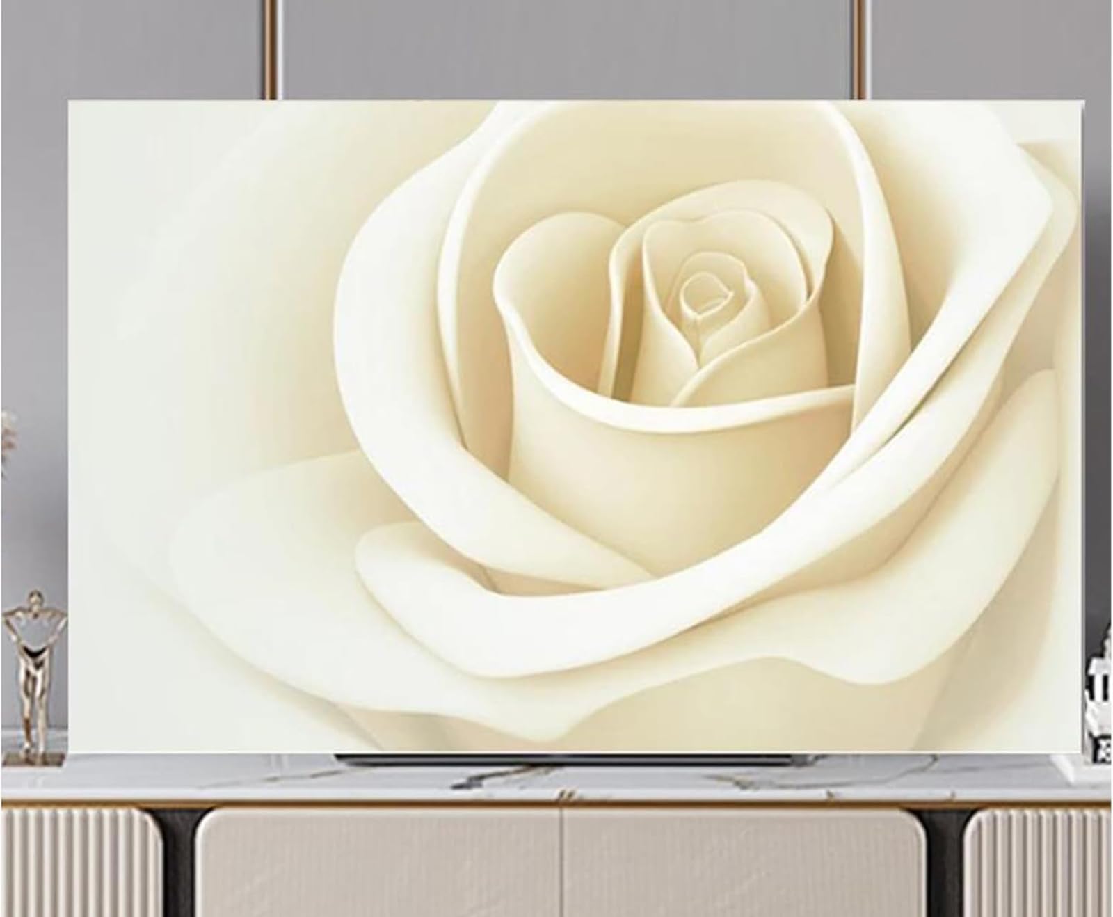 ,006,80in(188 * 110cm),Funda Protectora Decorativa para TV, A Prueba De Polvo Y Resistente A Los Arañazos para Televisores Planos Y Curvos De 32 A 80 Pulgadas, Decoración Universal para El Hogar.