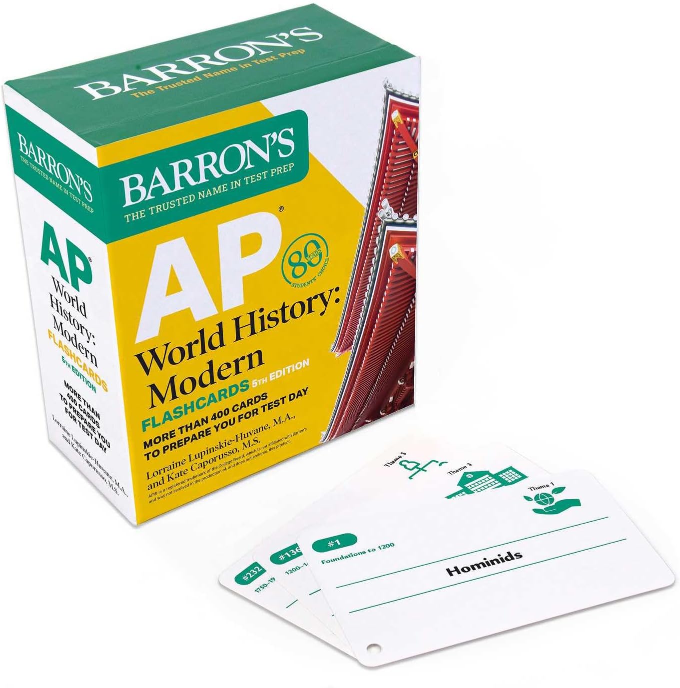 AP World History: Modern Flashcards; More Than 400 Cards to Prepare You For Test Day (Barron's AP Prep)