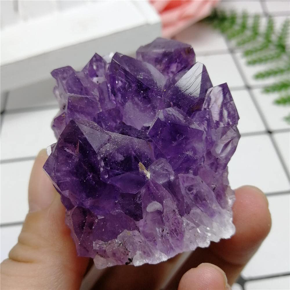 50-360g Natural Dream Amatista Cuarzo Cristal Cluster Amatista Geoda Espécimen Curación-200g