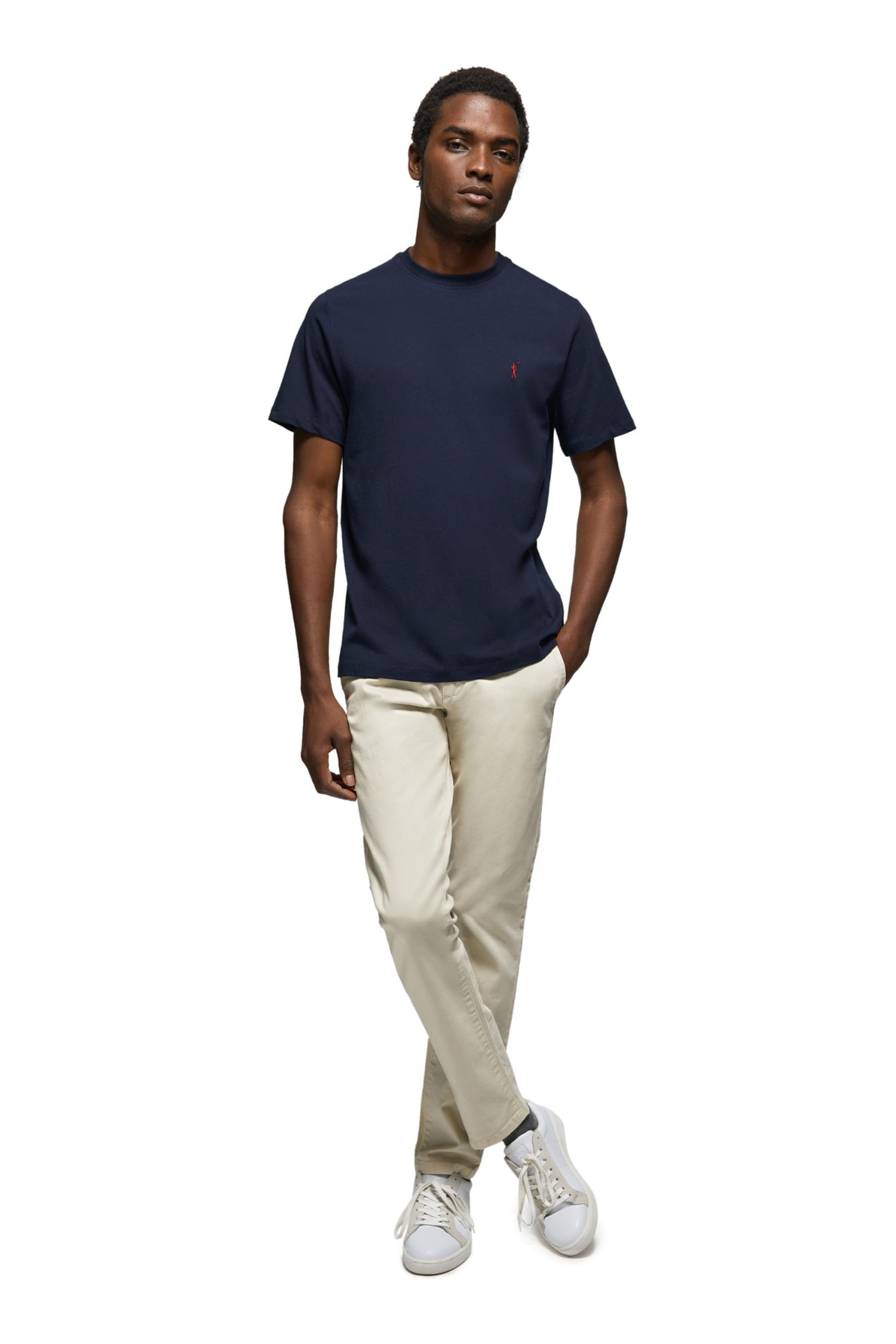 Polo Club Maglietta Basic Cotone con Logo Ricamato Uomo - T-Shirt for Men