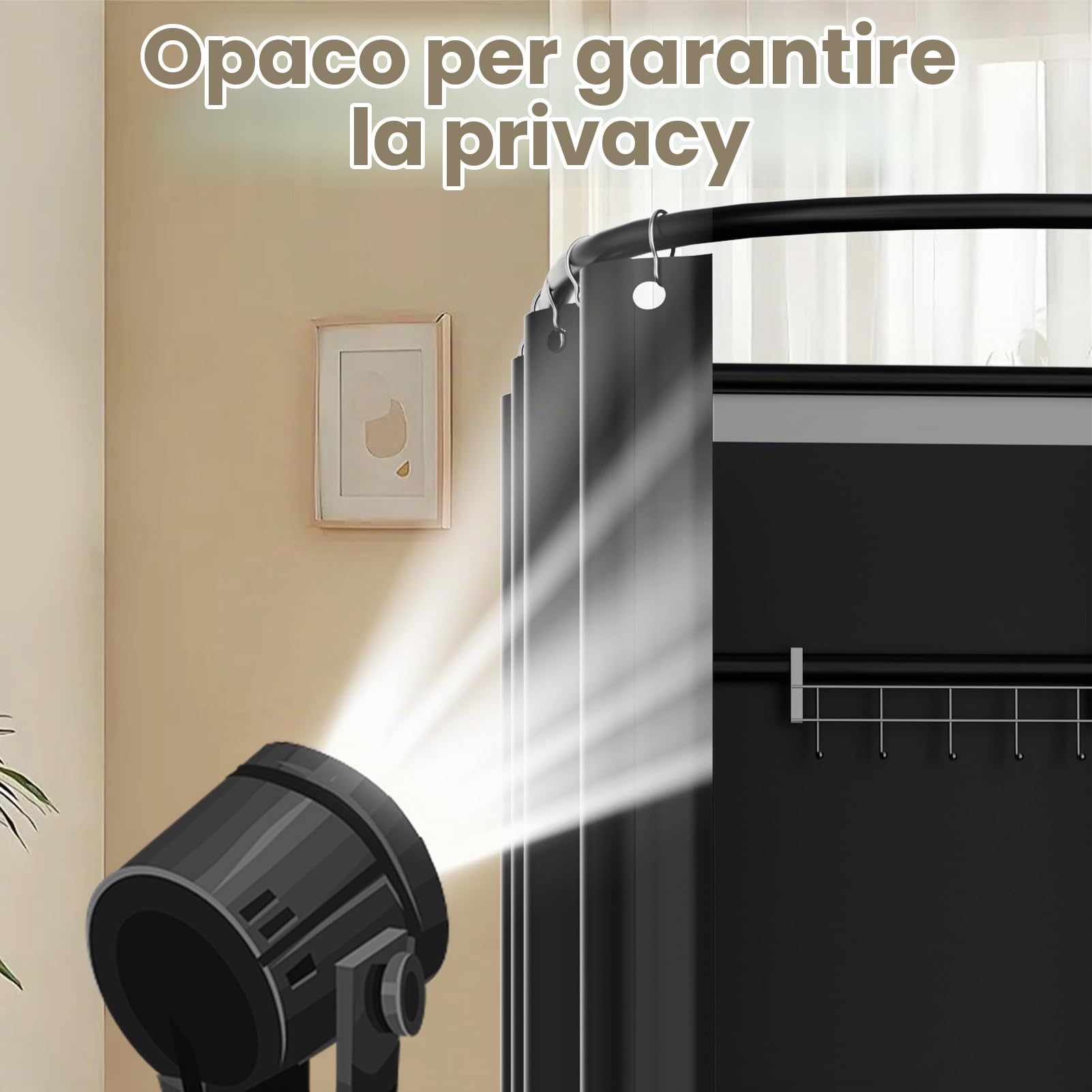 Spogliatoio Camerino Mobile, Negozio Portatile Camerino Staccabile,Nero | 200X100X95CM, Atterraggio Camerini Protezione della Privacy, per Negozio di Abbigliamento Centro Commerciale Ufficio