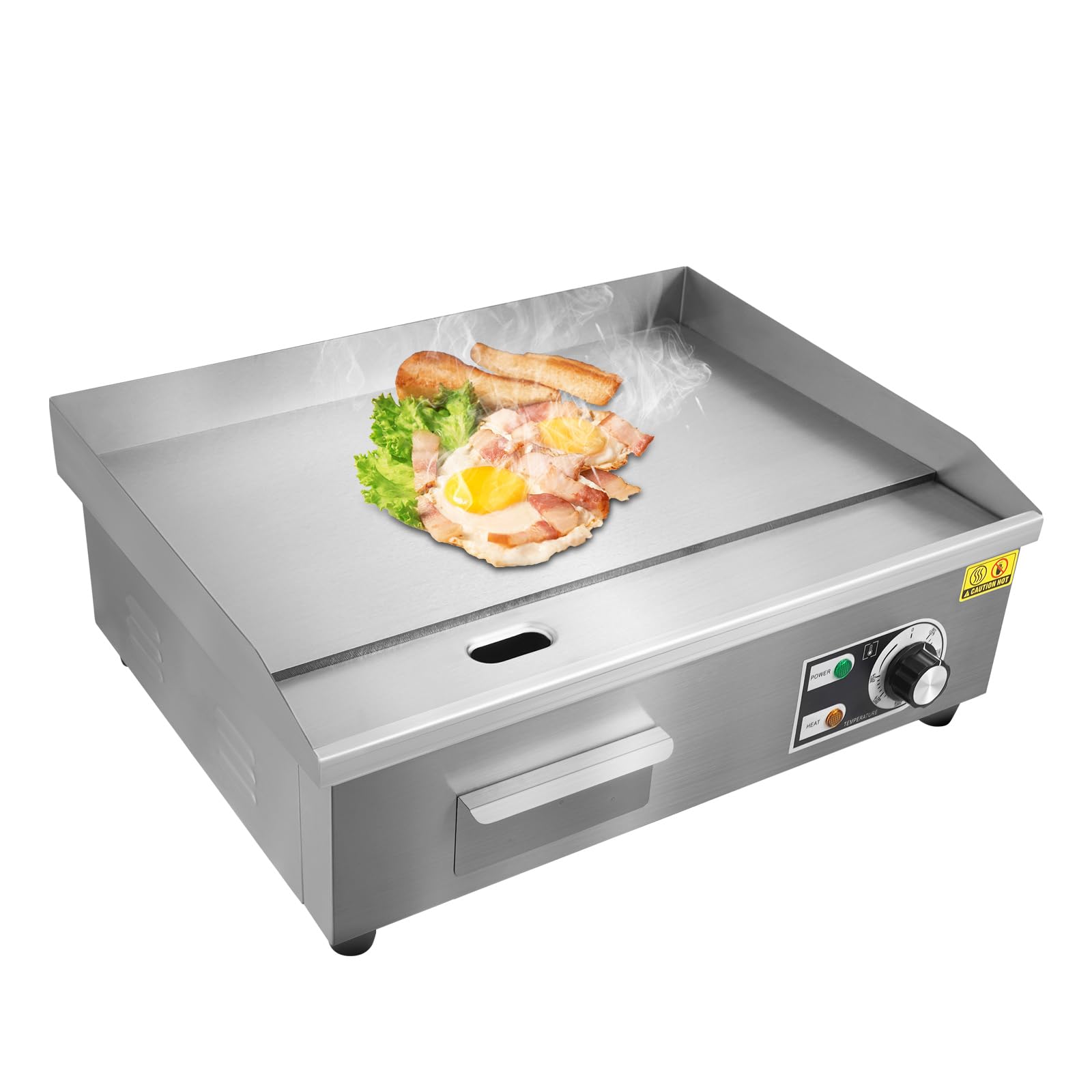 komercyjna elektryczna płyta grillowa, elektryczna płyta grillowa do gastronomii, profesjonalna elektryczna płyta grillowa, płyta do smażenia, zakres temperatur 50-300°C, stal nierdzewna