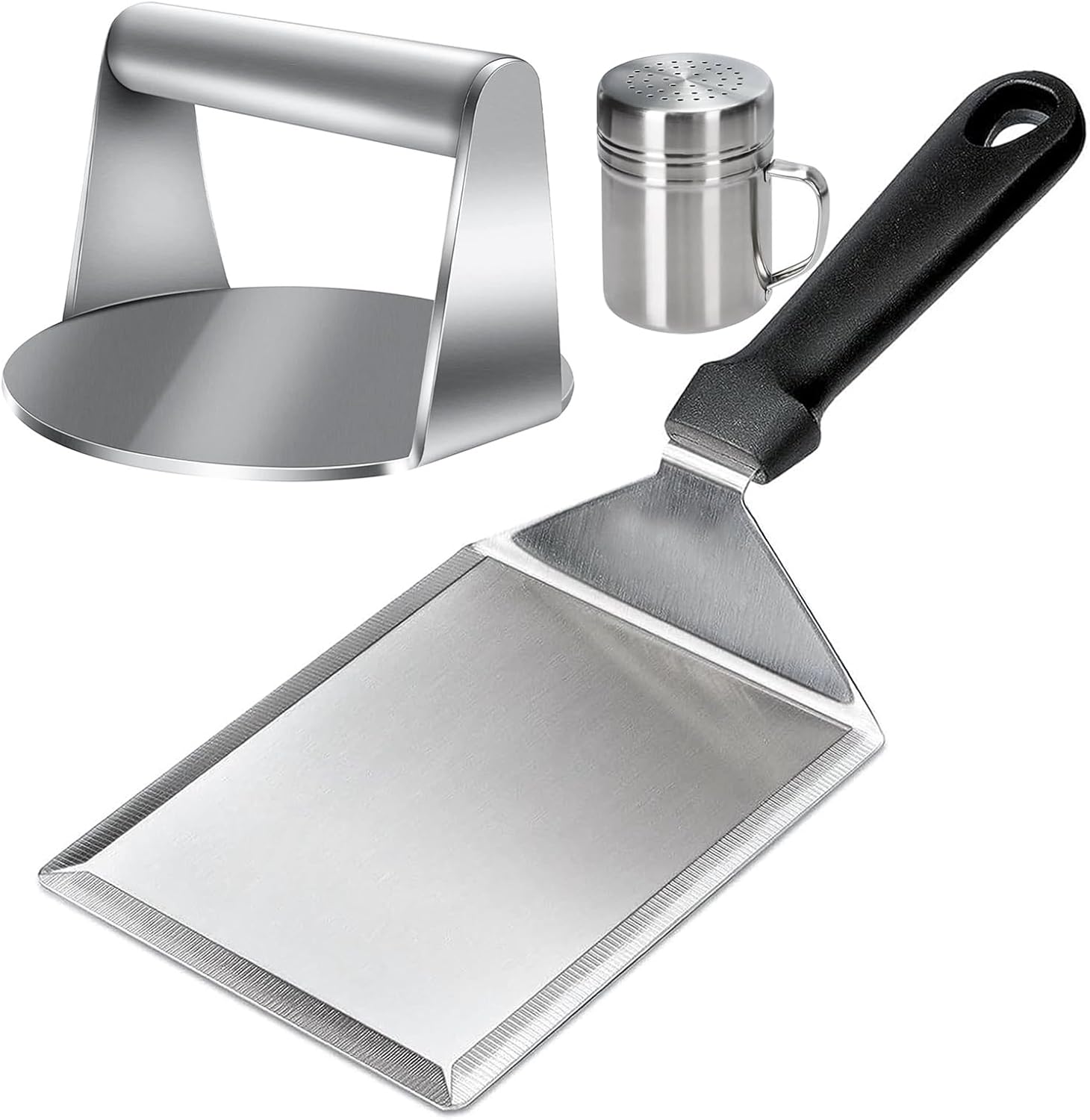 NIXRET Smashed Burger Kit Stainless Steel Burger Making Kit with 11