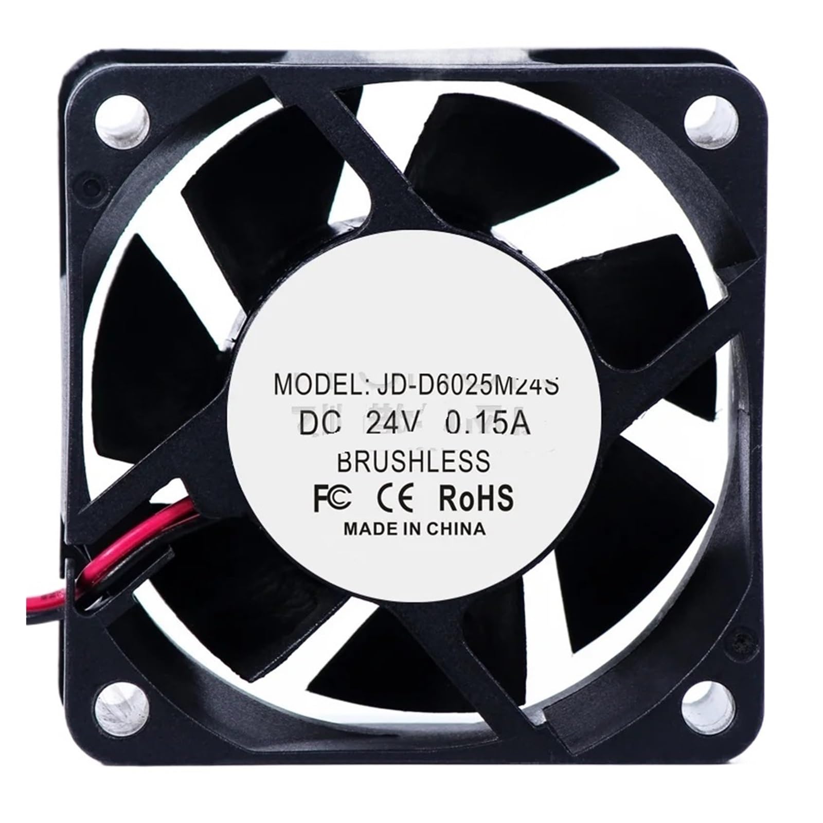UITGVDQAT JD-D6025M24S Server Cooling Fan DC 24V 0.15A 60x60x25mm 2-wire