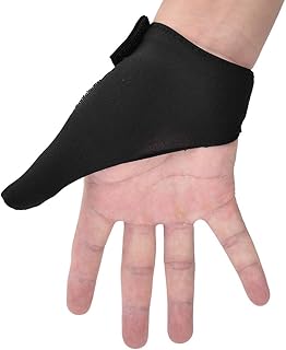 Alomejor Bowling Sports Grips Protective Glove Suitable for Right and Left Fingers (Black)