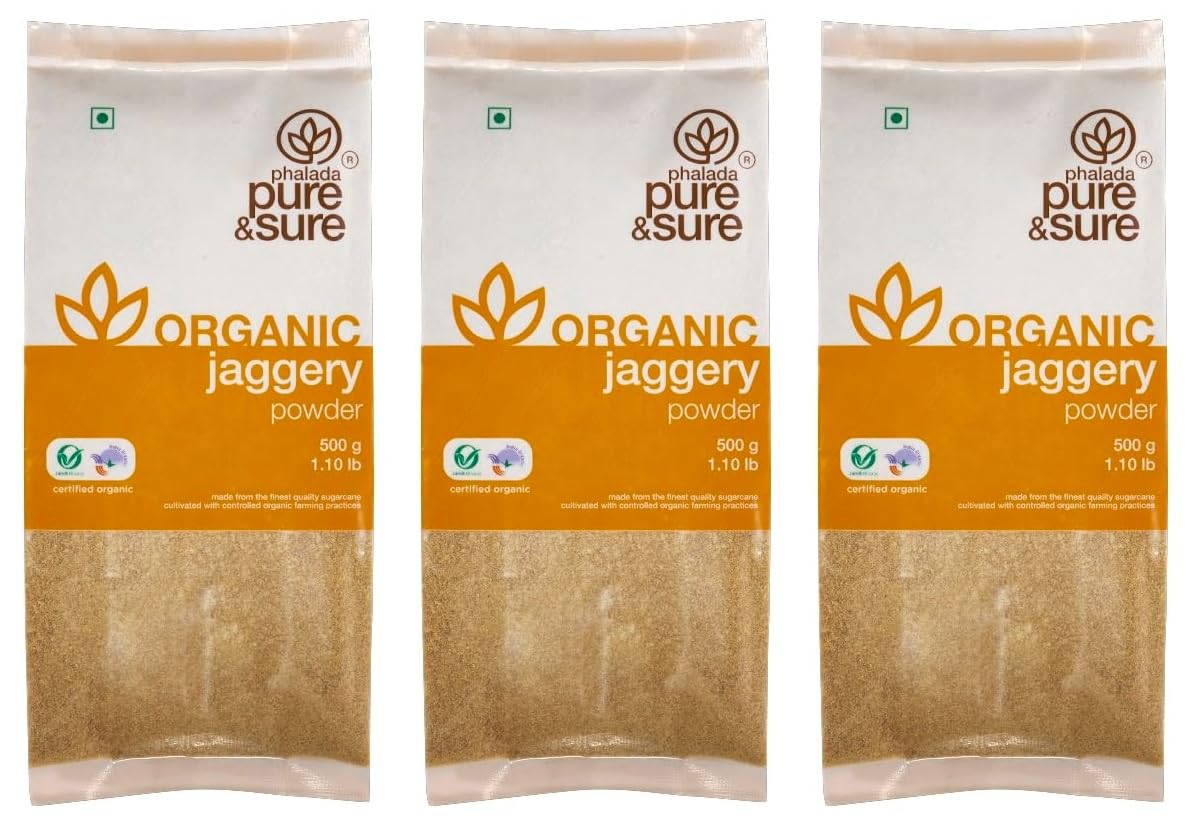 Phalada Pure & Sure Organic Jaggery Powder 500Gm(Pack Of 3)|100% Desi Gur Powder&Healthy Sugar Substitute|Rich In Antioxidants,Minerals,Vitamins&Fatty Acids|Unrefined&Unadulterated (B0CJJYPW6L) Amazon Price History, Amazon Price Tracker