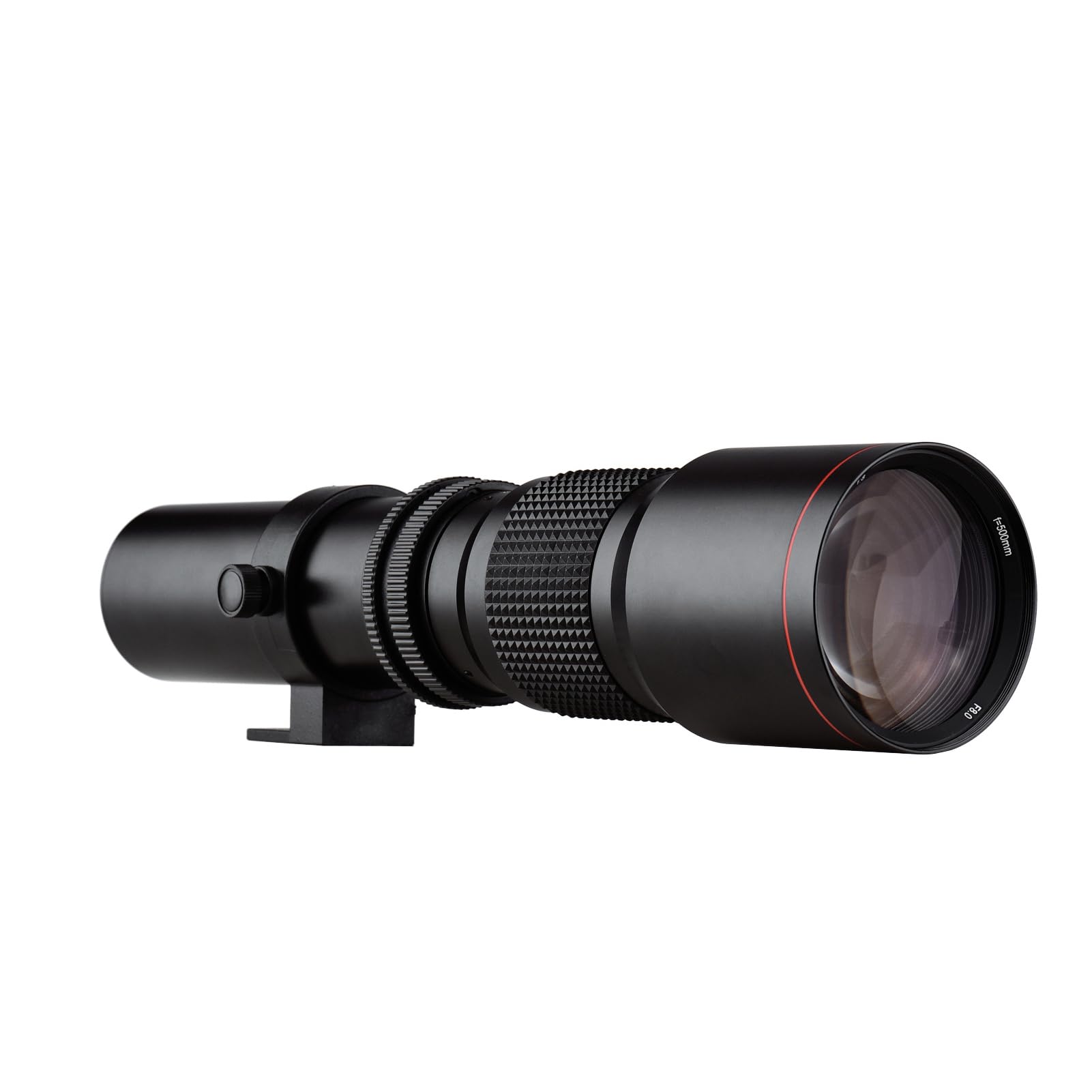 HUIOP teleobjetivo Zoom Cámara Super Teleobjetivo 500 mm F/8.0-32 Zoom Manual T-Mount + 2 Lentes teleconvertidores de 500 mm + Anillo Adaptador T2- de Repuesto para Canon Rebel T7 T7i T6 T6i T5 80D 7