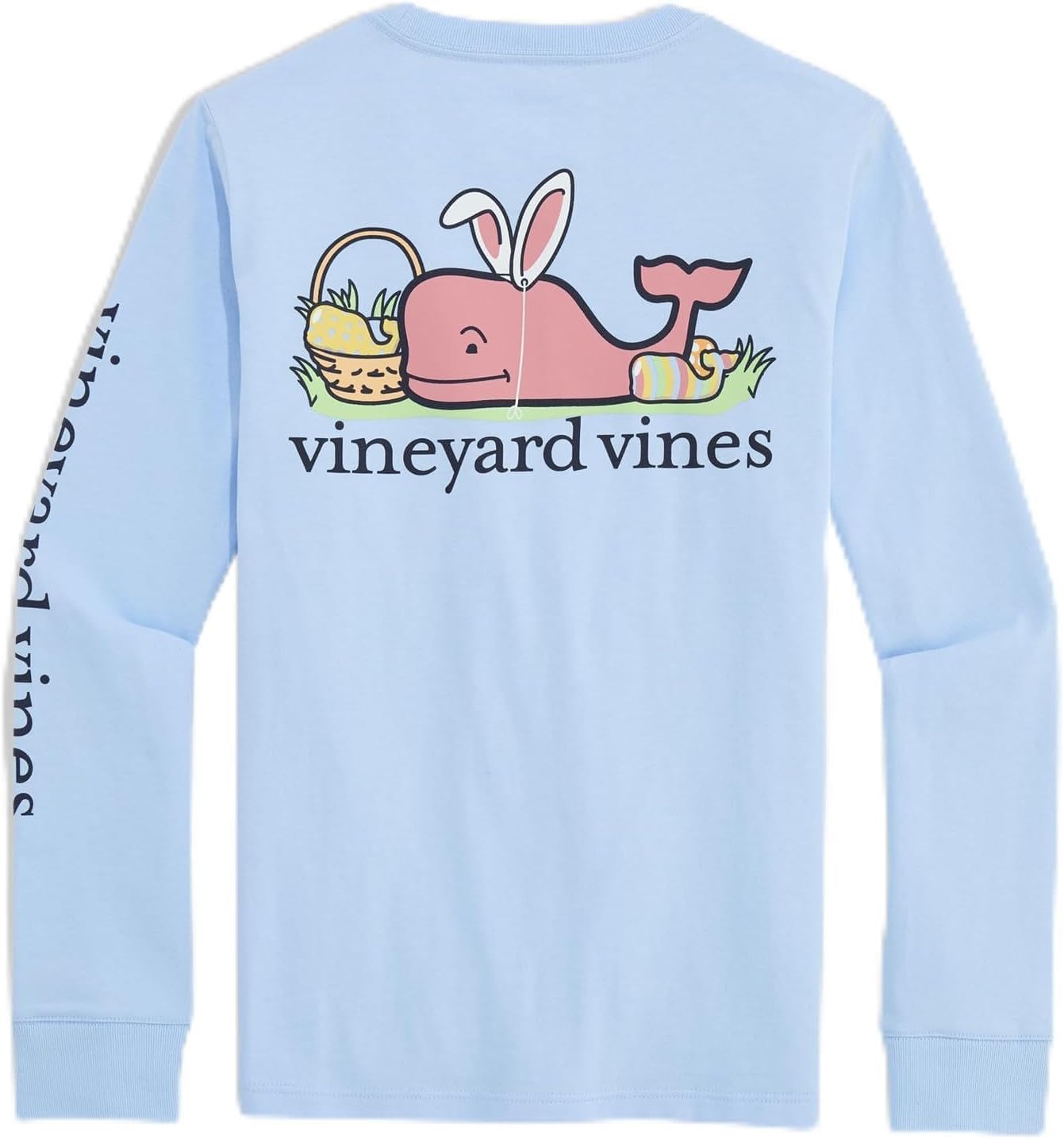 Vineyard Vines Boys' Boys' Easter Whale Long-Sleeve Pocket Tee