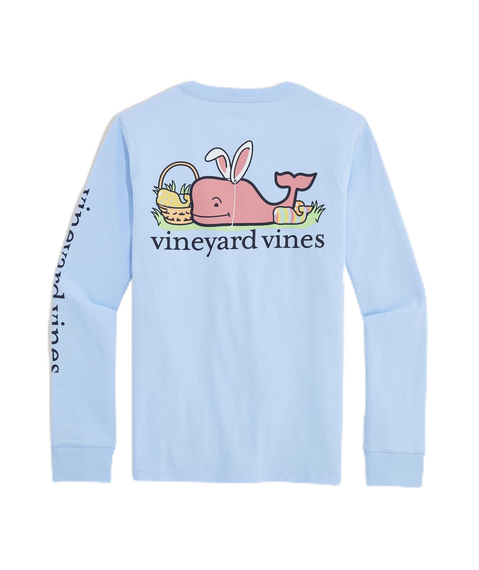 Vineyard Vines Boys Boys' Easter Whale Long-Sleeve Pocket Tee, Jake Blue, 5 Years