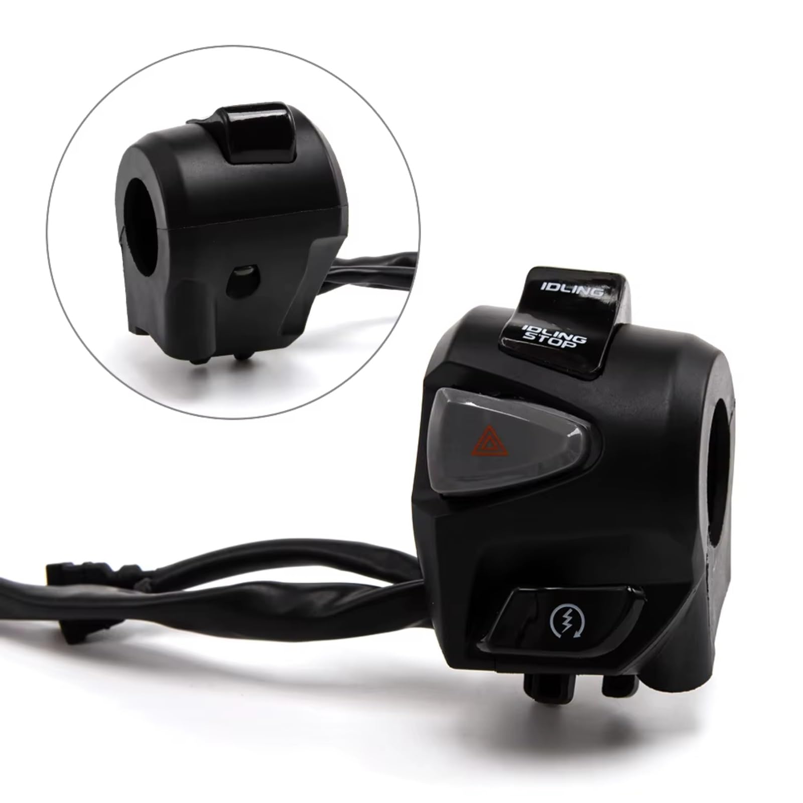 Interruttore Manubrio Universale Per Moto Da 7/8 "22mm Per Indicatori Di Direzione Clacson Universali Fari Avviamento Elettrico Manubrio Kill Interruttore