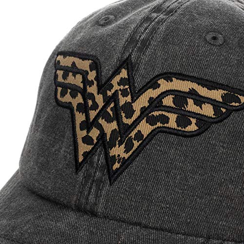 Bioworld Wonder Woman Comic Book Superhero Leopard Print Logo Dad Hat #TOP5