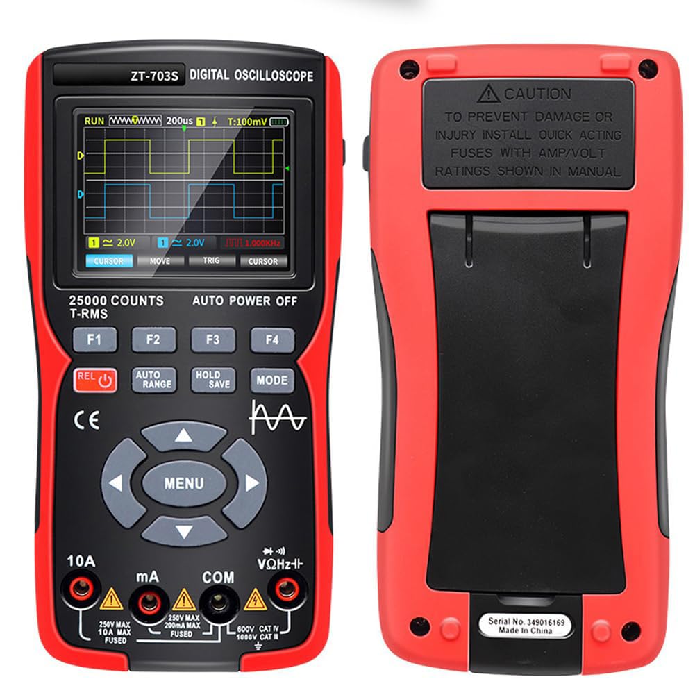 Multimetro digitale 3in1 Larghezza di banda 50 MHz Frequenza di campionamento 280 MS Memorizzazione dati forma d'onda PC Generatore di segnale oscilloscopio a doppio