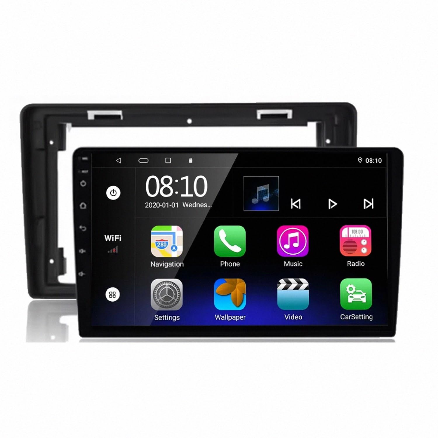 Car Navigation Car Radio per Citroen C2 C3 2001-2010 Wireless Carplay Android Auto Stereo Auto Bluetooth Ips con Pantalla Táctil con Gps, 8 Nucleo 8G+256G