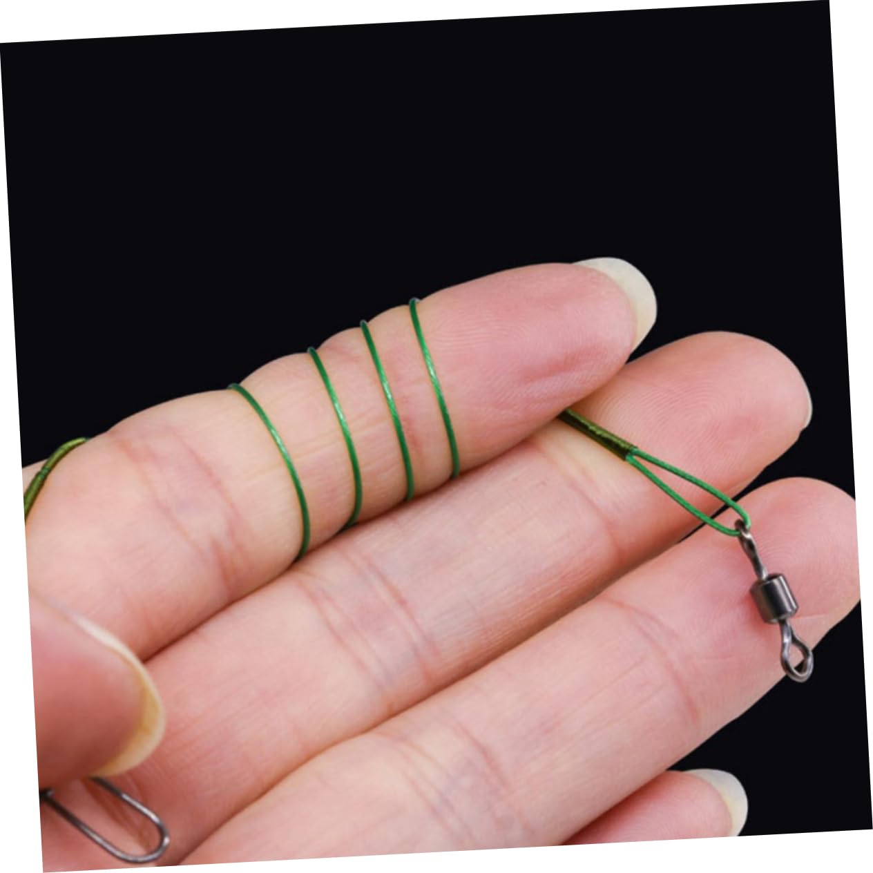 HANABASS 25Pcs Stainless Steel Fishing Leaders with Swivels Durable Fishing Lines for Freshwater Saltwater for Bass Trout Carp and More Flexible Connection for Easy Rigging