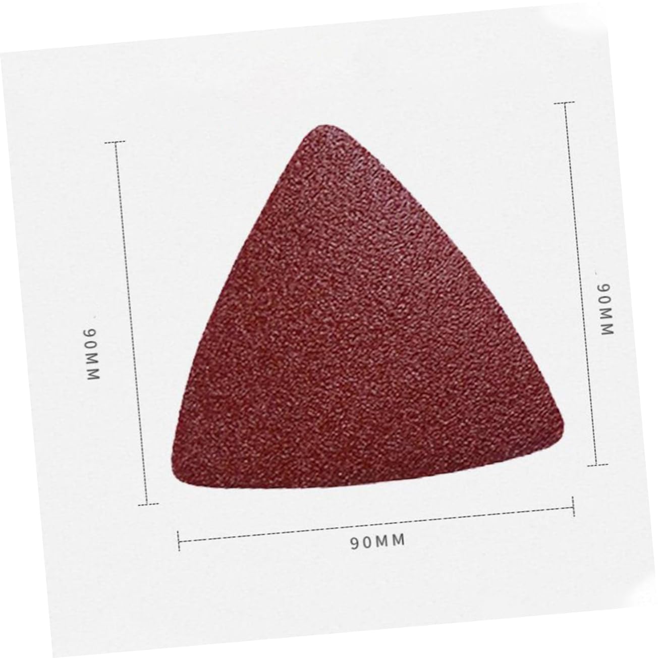 SOLUSTRE 100 Triangular Sanding Paper Abrasive Grit Angle Pad Sandpaper Detail Fine Self-Stick Sanding Discs Red