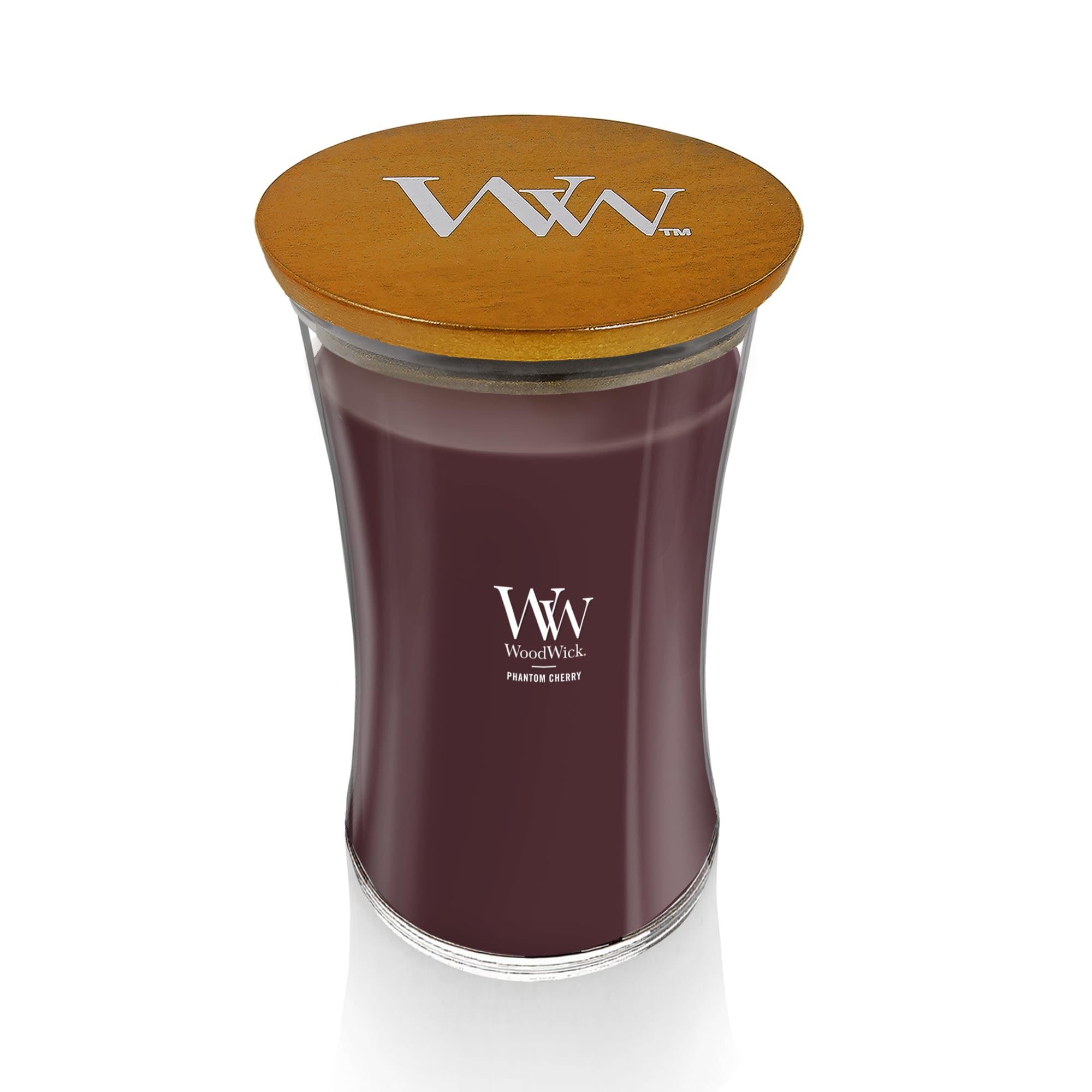 WoodWick Phantom Cherry - Candela a clessidra