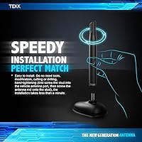 Vista 5 de TEKK Short Antenna Compatible with Cooper 2023 / Designed for Optimized FM/AM Reception / 4.8 Inches