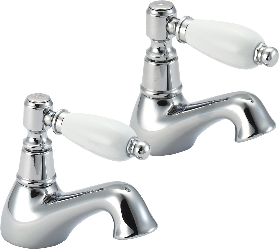 Deva Georgian Bathroom Basin Taps in Chrome - Single Lever Solid Brass Bathroom Sink Tap - Classic Basin Taps - Traditional Bathroom Tap - WRAS KIWA Certified - 12 Year Warranty GE01