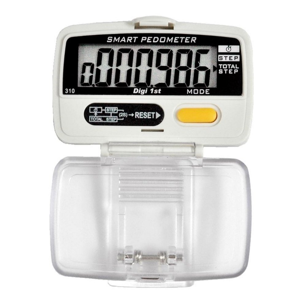 digi 1st p-310 dual step pedometer with activity time (ultra slim case)