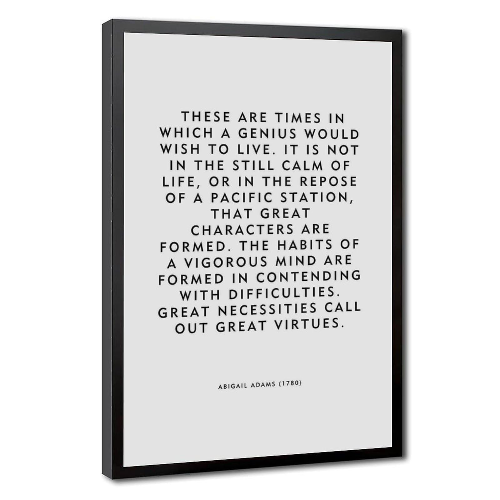 ELKPDOE Great Virtues Poster Motivational Quotes