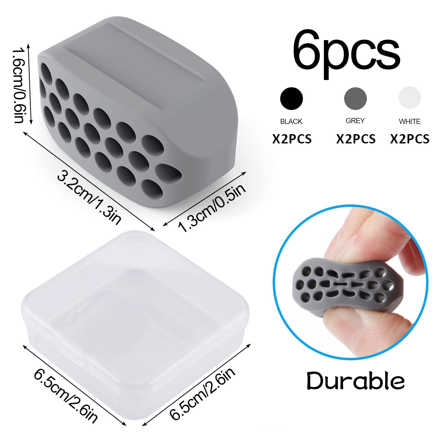 Exerciseur De Mâchoire 6 Balles - Silicone Alimentaire - Tonifier Visage Et Cou - Réduction Double Menton