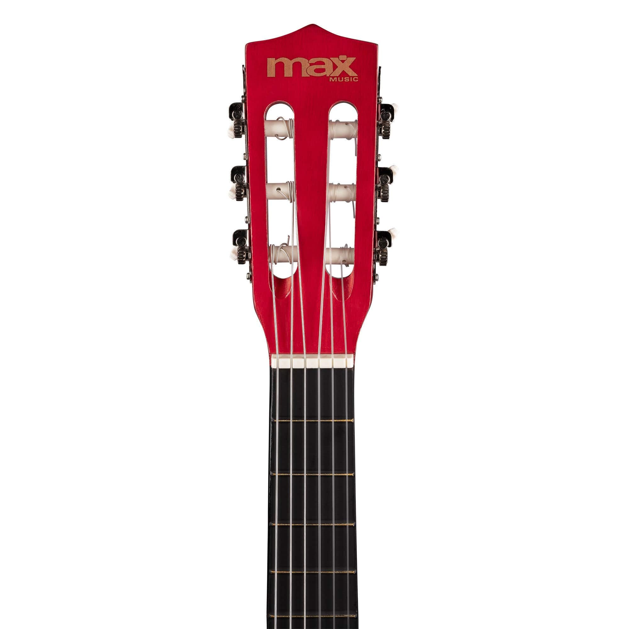 Max SoloArt Pack Guitare Classique Junior 3/4 - Sunburst, Cordes en Nylon, 8 à 12 ans, Sac de Transport, Médiators, Sangle, Support Guitare, un Cadeau pour Enfants Idéal pour Débuter la Guitare