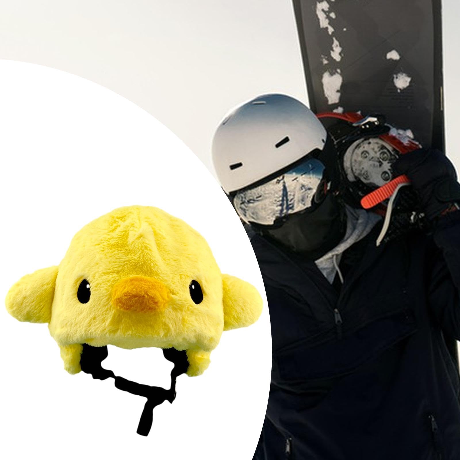 Qianly Couverture de Casque de Ski de Vélo, Couverture de Casque de Vélo, Couvre-Casque Décoratif Plus Chaud, Chapeau de Dessin Animé, Décoration de Casque D