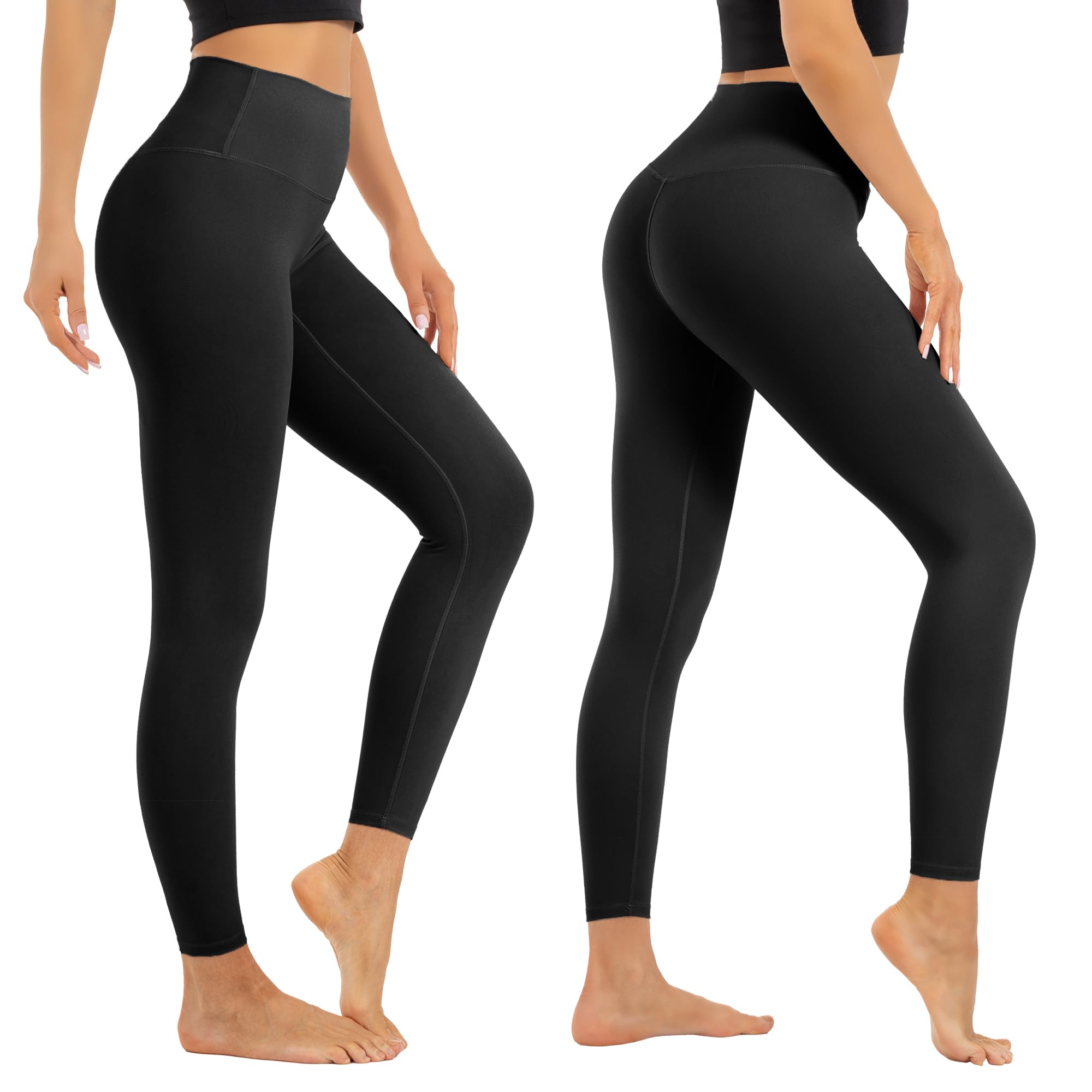 Leggings de cintura alta para mujer, control de abdomen, longitud completa, pantalones de yoga suaves para entrenamiento, atletismo, no se transparentan — view 2
